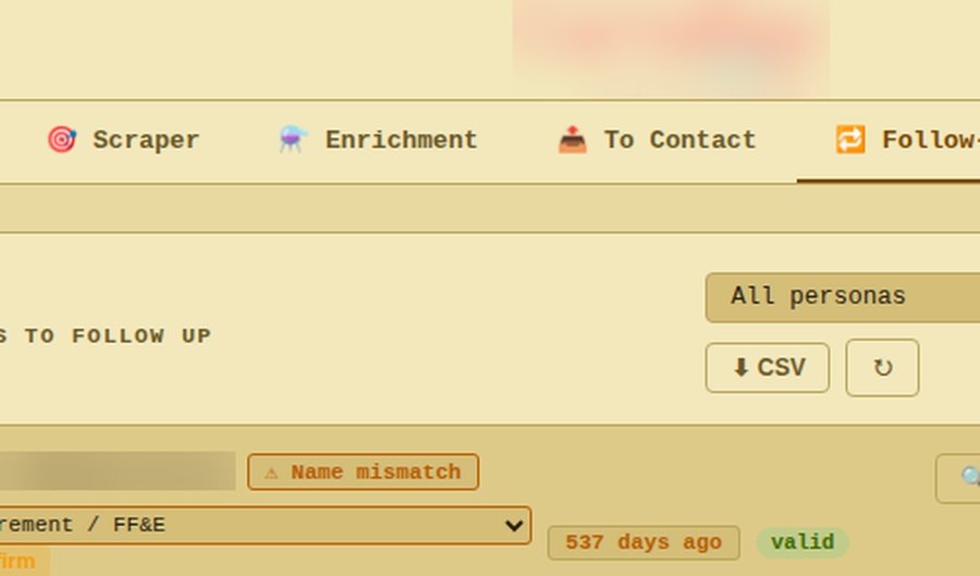 Automatic follow up queue with reply and bounce tracking